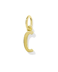 Metal Letter C 18k Gold Vermeil Charm