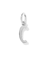 Metal Letter C Sterling Silver Charm