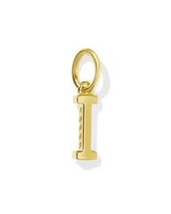 Metal Letter I 18k Gold Vermeil Charm