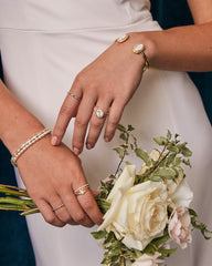 Michelle 14k Yellow Gold Pearl Bracelet in Freshwater Cultured Pearl