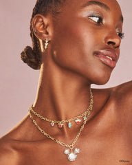 Disney | Kendra Scott Gold Mickey Mouse and Minnie Mouse Huggie Earrings in White CZ