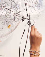 Disney | Kendra Scott Gold Mickey Mouse and Minnie Mouse Tennis Bracelet in White CZ