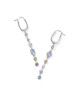 Mini Elisa and Abbie Silver Convertible Huggie Earrings