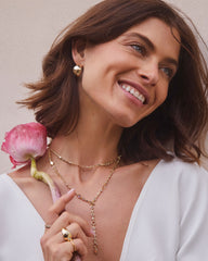 Mini Elisa and Abbie Gold Convertible Strand Necklace