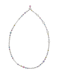 Mini Elisa and Abbie Silver Convertible Strand Necklace