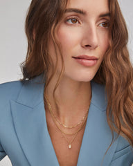 Mini Elisa Gold Triple Strand Necklace