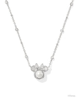 Disney | Kendra Scott Silver Minnie Mouse Short Pendant Necklace in Freshwater Cultured Pearl