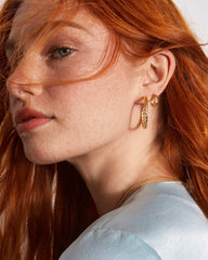 Miranda 18k Gold Vermeil Hoop Earrings