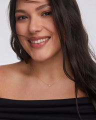 Mom Sparkle 18k Gold Vermeil Short Pendant Necklace