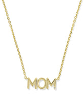 Mom Sparkle 18k Gold Vermeil Short Pendant Necklace