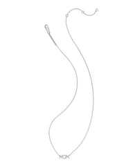 Mom Sparkle Sterling Silver Short Pendant Necklace