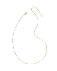 Multicolor Mirror 18k Gold Vermeil Chain Necklace