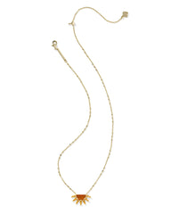 Samantha Sun Gold Short Pendant Necklace