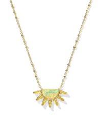 Samantha Sun Gold Short Pendant Necklace