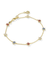 Sierra Star Gold Crystal Delicate Chain Bracelet