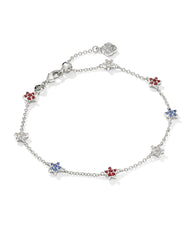 Sierra Star Silver Crystal Delicate Chain Bracelet