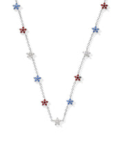 Sierra Star Silver Crystal Strand Necklace