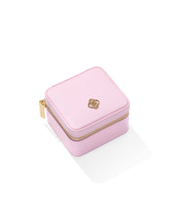 Small Travel Jewelry Case in Pink