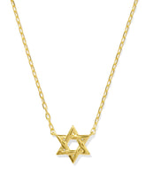Star of David Pendant Necklace in 18k Gold Vermeil