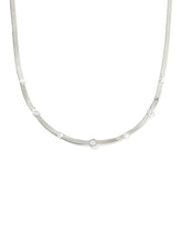 Virginia Sterling Silver Chain Necklace in White Topaz