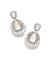 Zahara Vintage Silver Statement Earrings