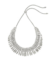 Zahara Vintage Silver Statement Necklace