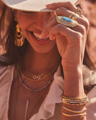 Phoenix Cuff Bracelet in Vintage Gold