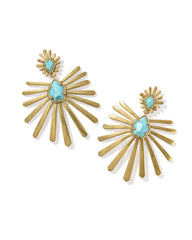 Starla Vintage Gold Statement Earrings