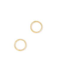 Keeley 10mm Huggie Earrings in 18k Gold Vermeil