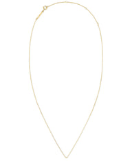 15" Thin Chain Necklace in 14k Yellow Gold