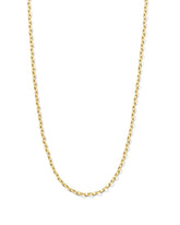 20" Thin Chain Necklace in 14k Yellow Gold
