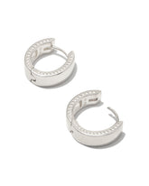 Flat Small 14mm Hoop Earrings in Sterling Silver