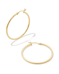 Giana 40mm Hoop Earrings in 14k Yellow Gold