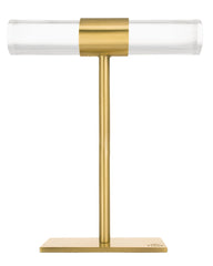 Large T-Bar Jewelry Stand in Antique Brass