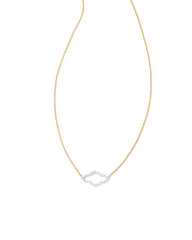 0.16 ct Abbie 14k Yellow Gold Pendant Necklace in White Diamond