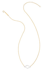 0.16 ct Abbie 14k Yellow Gold Pendant Necklace in White Diamond