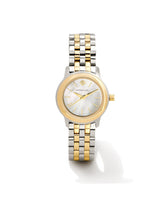 Alex Two Tone Stainless Steel 28mm Watch in Ivory Mother-of-Pearl