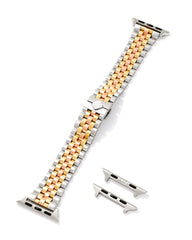 Alex 5 Link Watch Band in Tri Tone Stainless Steel