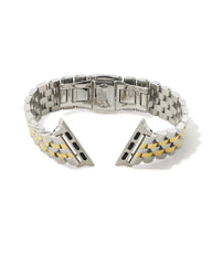 Alex Two Tone Stainless Steel 5 Link Watch Band in Sparkle