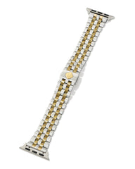 Alex Two Tone Stainless Steel 5 Link Watch Band in Sparkle