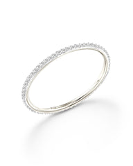 0.23 ct Angelina 14k White Gold Band Ring in White Diamond