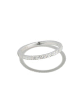 Arynn Sterling Silver Band Ring in White Sapphire