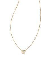 0.15 ct Audrey 14k Yellow Gold Pendant Necklace in White Diamond
