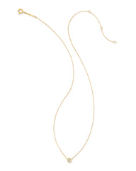 0.15 ct Audrey 14k Yellow Gold Pendant Necklace in White Diamond