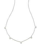 0.3 ct Audrey 14k White Gold Strand Necklace in White Diamond