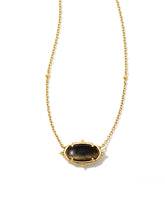 Baroque Vintage Gold Elisa Pendant Necklace in Golden Obsidian