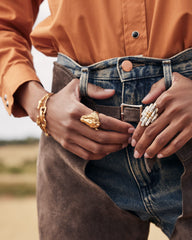 Beau Cocktail Ring in Vintage Gold