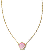 Brynne Shell Gold Short Pendant Necklace
