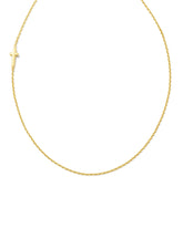Cross Inline Necklace in 18k Gold Vermeil