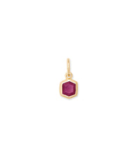 Davie 18k Gold Vermeil Charm in Ruby